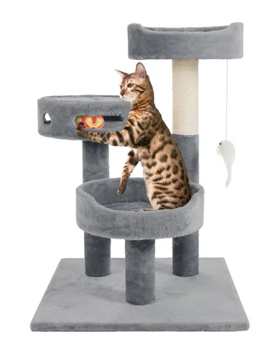 Petmaker 3-tier Cat Tower In Gray