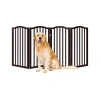 Petmaker 4-panel Indoor Foldable Pet Gate In Brown