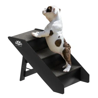 Petmaker 4-step Folding Cat And Dog Stairs, Gray In Dark Gray