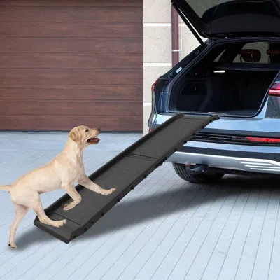 Petmaker 61-inch Folding, Nonslip Dog Ramp, Black