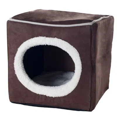 Petmaker Cat House For Small Animals, Light Brown In Dark