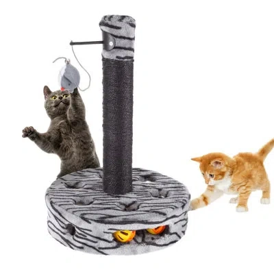 Petmaker Cat Scratcher For Indoor Cats, Black In Black;gray