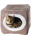 Petmaker Cozy Cave Enclosed Cube Pet Bed