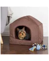 Petmaker Cozy Cottage House Shaped Pet Bed