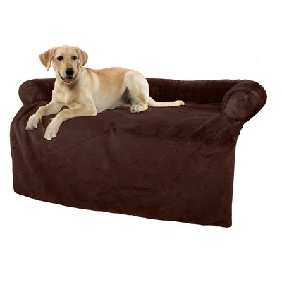 Petmaker Dog Bed - Plush Couch Covers For Dogs And Cats - Pet Bed For Large Pets - Dog Bed With Removable Was In Brown