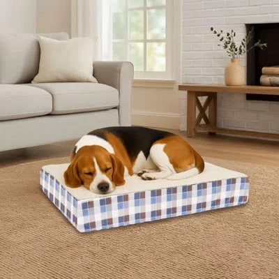 Petmaker Dog Bed Replacement Cover In Brown,blue