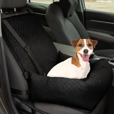 Petmaker Dog Car Seat - Dog Car Seats For Small To Medium Dogs And Cats Up To 44lbs - Dog Car Accessories Wit In Black