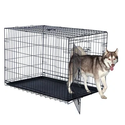 Petmaker Dog Kennel With Double Doors In Black