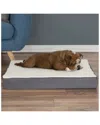 Petmaker Orthopedic Memory Foam Sherpa Top Pet Bed