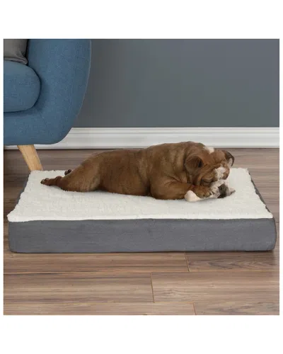 Petmaker Orthopedic Memory Foam Sherpa Top Pet Bed