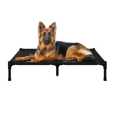 Petmaker Pet Adobe 36x30-inch Elevated Dog Bed, Black