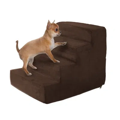 Petmaker Pet Stairs  Non-slip Foam Pet Stairs In Brown