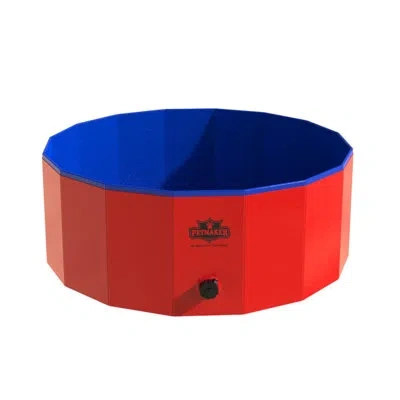 Petmaker Portable Pool For Dogs In Red