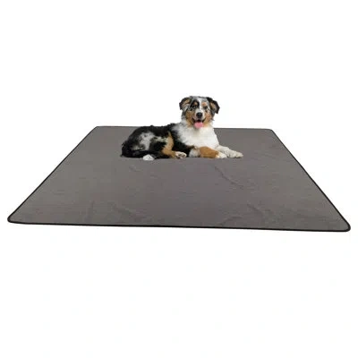 Petmaker Washable Pee Pads For Dogs - 72” X 72” Extra Large Reusable Pet Mat For Dog Potty Training, Whelping In Gray