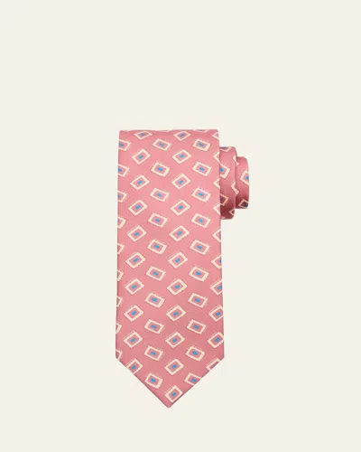 Petronius 1926 Men's Geometric Silk Tie In Multi