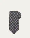 PETRONIUS 1926 MEN'S LIMITED EDITION MICRO-FLORAL SILK TIE
