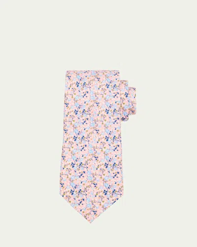 Petronius 1926 Men's Micro-floral Silk Tie