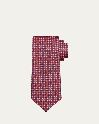 Petronius 1926 Men's Micro-floral Silk Tie