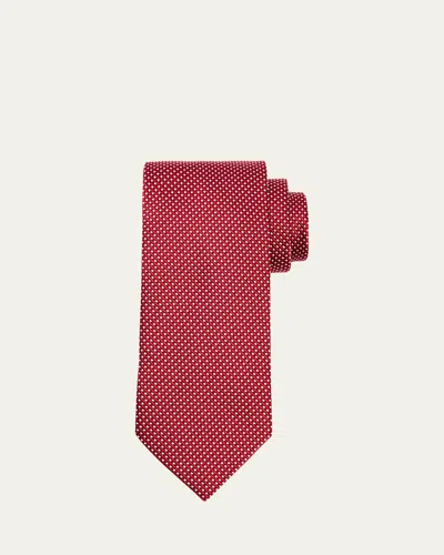 Petronius 1926 Men's Micro-woven Silk And Cotton Tie