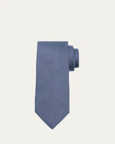 Petronius 1926 Men's Micro-woven Silk And Cotton Tie