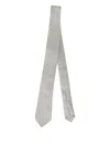 Petronius Patterned Wool Tie In Gray