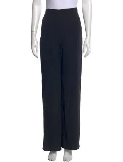 Pre-owned Petrovitch & Robinson Silk Wide Leg Pants In Blue