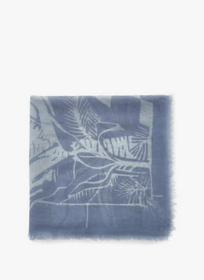 Petrusse Echarpe Imprimé En Cachemire In Blue