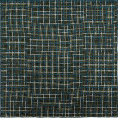 Petrusse Women's Green Silk Square Scarf - Clan  Kaki