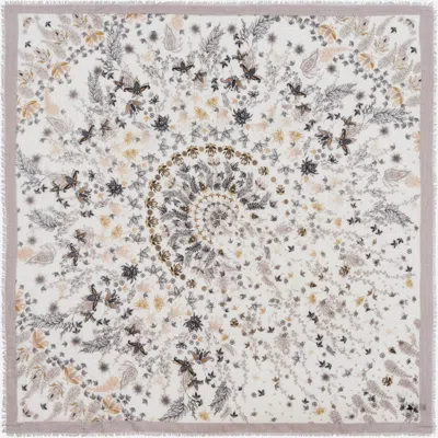 Petrusse Women's Neutrals Wool Scarf - Oria Ivory In White