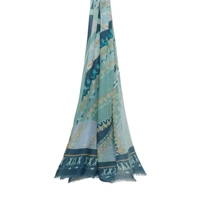 Petrusse Women's Stole - Sous Le Ciel De Paris Blue