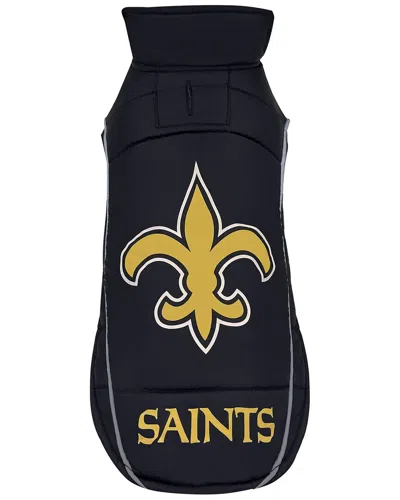 Pets First Nfl Saints Puffer Vest In Black