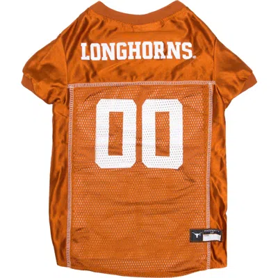 Pets First Texas Longhorns Basketball Mesh Dog Jersey In Orange