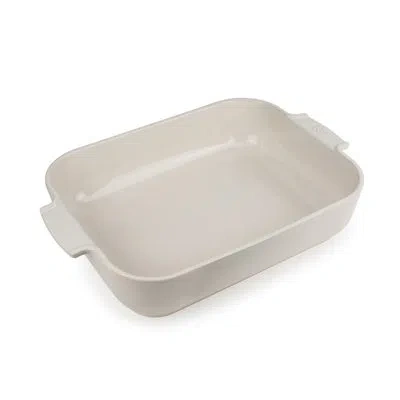 Peugeot Appolia  3 Qt. Rectangular  Ceramic Baking Dish In Ecru