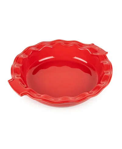 Peugeot Appolia Ceramic 1.5-quart Pie Dish In Red