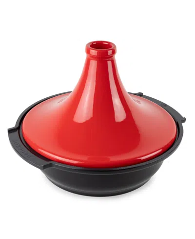 Peugeot Appolia Ceramic 3.3-quarts Atlas Tagine In Red