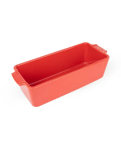 Peugeot Appolia Ceramic Loaf Pan, 10" X 4" In Red
