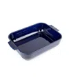 Peugeot Appolia Rectangular Ceramic Baking Dish, 10" X 8" In Blue