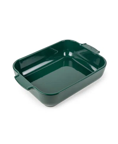 Peugeot Appolia Rectangular Ceramic Baking Dish, 10" X 8" In Green