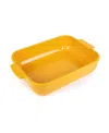 Peugeot Appolia Rectangular Ceramic Baking Dish, 10" X 8" In Yellow