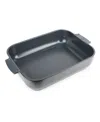 Peugeot Appolia Rectangular Ceramic Baking Dish, 13" X 11" In Gray