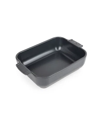 Peugeot Appolia Rectangular Ceramic Baking Dish, 8" X 6" In Gray
