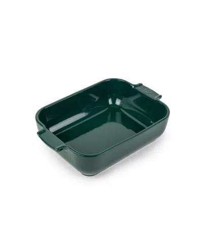 Peugeot Appolia Rectangular Ceramic Baking Dish, 8" X 6" In Green
