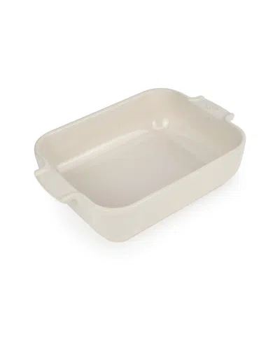 Peugeot Appolia Rectangular Ceramic Baking Dish, 8" X 6" In Sand