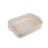 Peugeot Appolia Rectangular Ceramic Baking Dish In Ecru