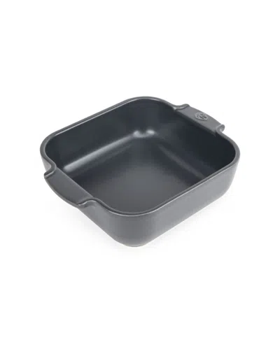 Peugeot Appolia Square 6.5" Ceramic Baking Dish In Gray