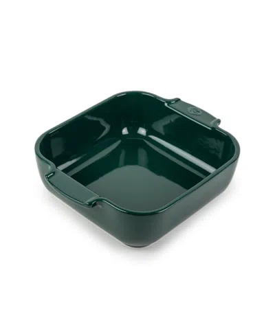 Peugeot Appolia Square 6.5" Ceramic Baking Dish In Green