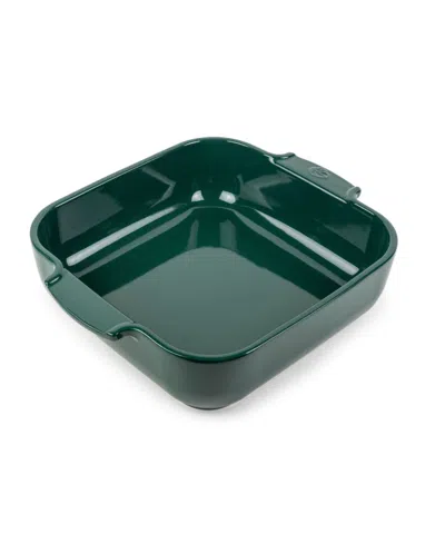 Peugeot Appolia Square 9" Ceramic Baking Dish In Green
