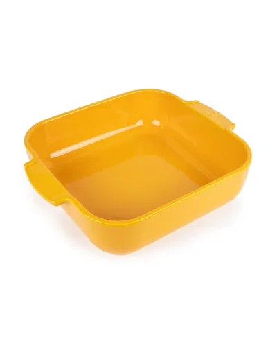Peugeot Appolia Square 9" Ceramic Baking Dish In Yellow