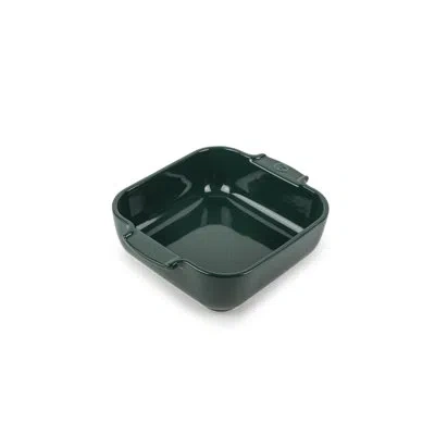 Peugeot Appolia Square Ceramic Baking Dish In Forest Green