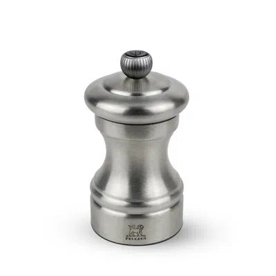 Peugeot Bistro Chef Pepper Mill, Stainless, 4 Inch In Gray